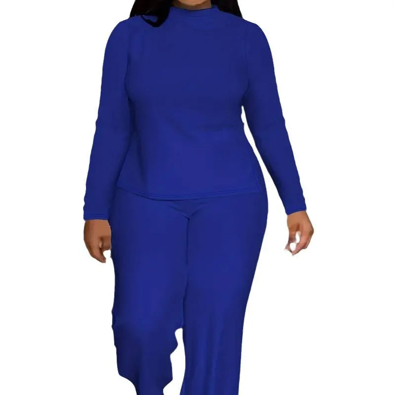 2 Piece Women Sets 2025 New Arrival Plus Size Spring Autumn Matching Sets Top And Pants Suits Outfits Oversized Clothing