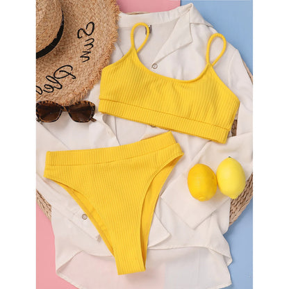 Women High Waisted Bikini Set Swimsuit
