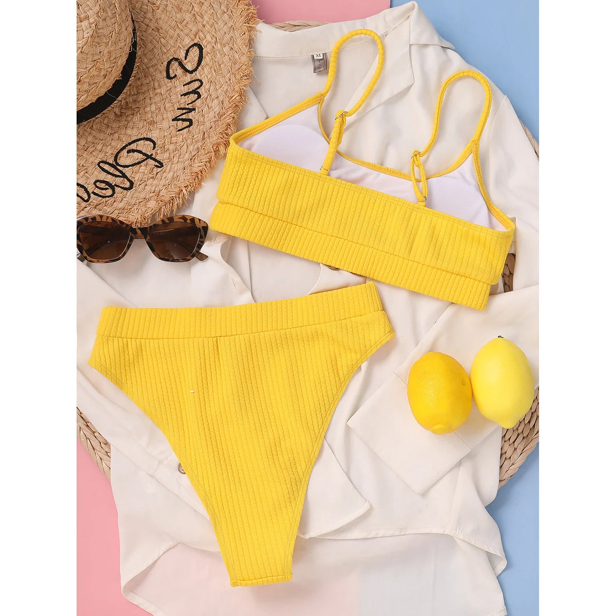Women High Waisted Bikini Set Swimsuit