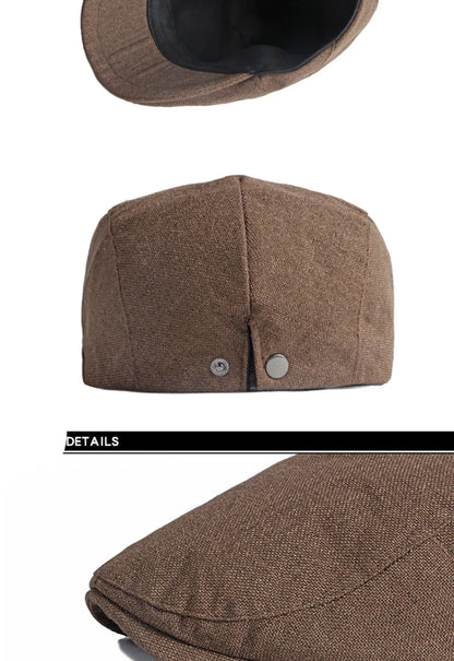 HT3668 Berets New Spring Summer Hat Caps for Men Women Cotton Linen Flat Cap Artist Painter Beret Hat Male Female Beret Cap