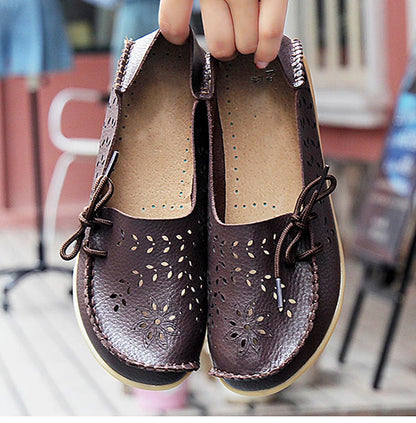 2025 Women Flat Shoes Fashion Women Casual Shoes Breathable Women's Loafers Shallow Comfort Mom Shoes Ladies Zapatillas Mujer