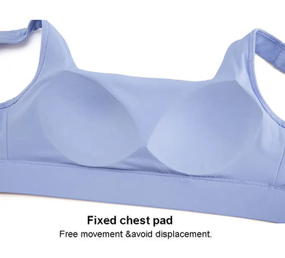 Women Sexy Sports Underwear Breathable Soft Nylon Gym Yoga Bra Running Crop Tops With Fixed Chest Pads Female Workout Clothing