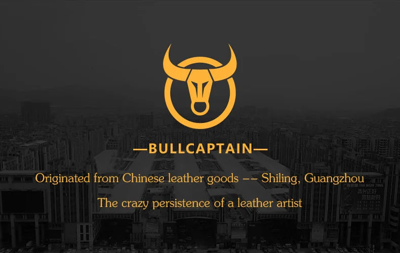 BULLCAPTAIN Fashion Quality Leather Small Summer Pouch Hook Design Waist Pack Bag Cigarette Case 6" Phone Pouch Waist Belt Bag