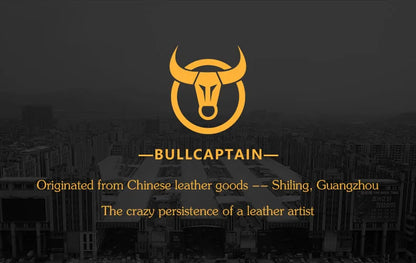 BULLCAPTAIN Fashion Quality Leather Small Summer Pouch Hook Design Waist Pack Bag Cigarette Case 6" Phone Pouch Waist Belt Bag