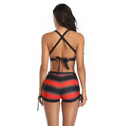 Women's Swimsuit 2-piece sports vest with shorts