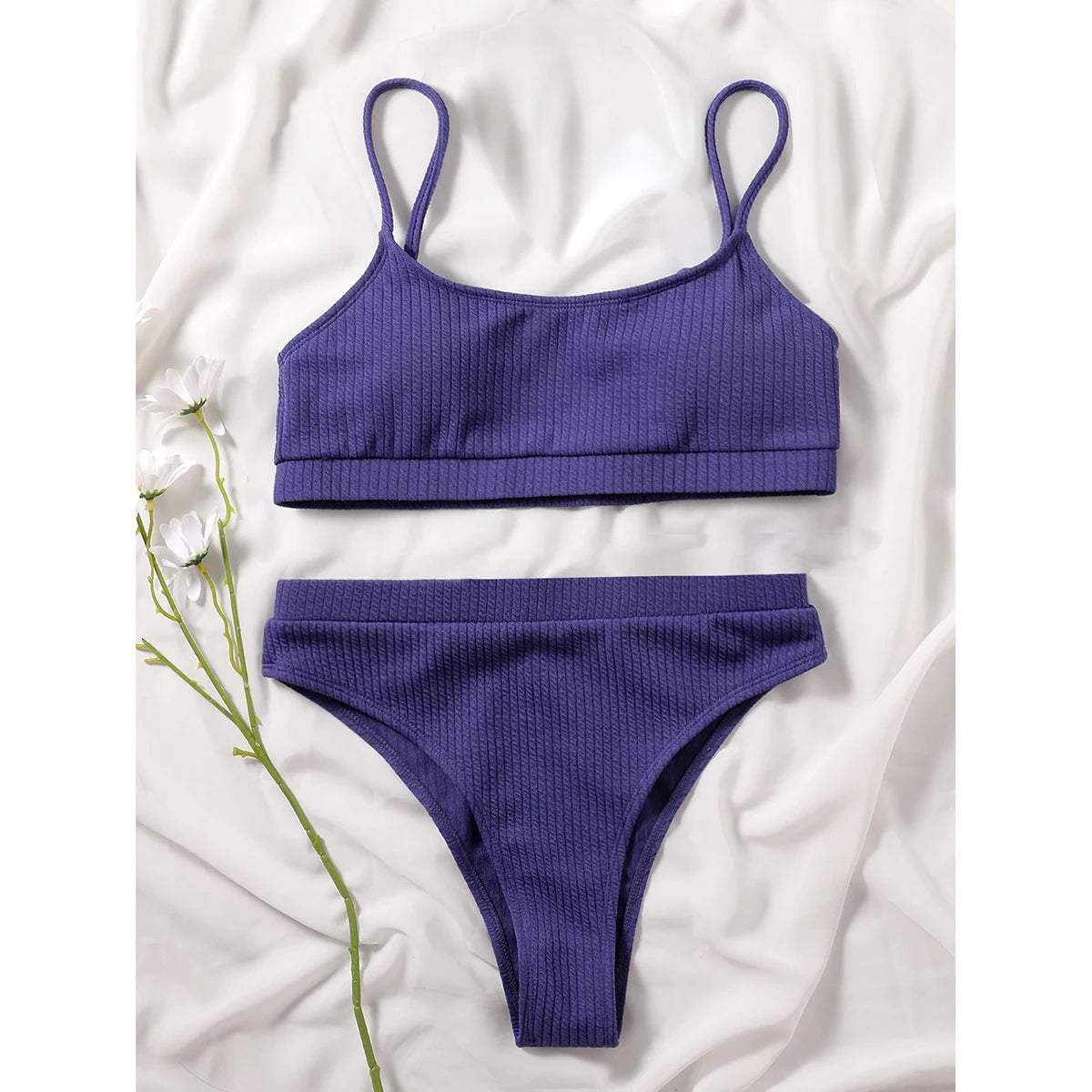 Women High Waisted Bikini Set Swimsuit