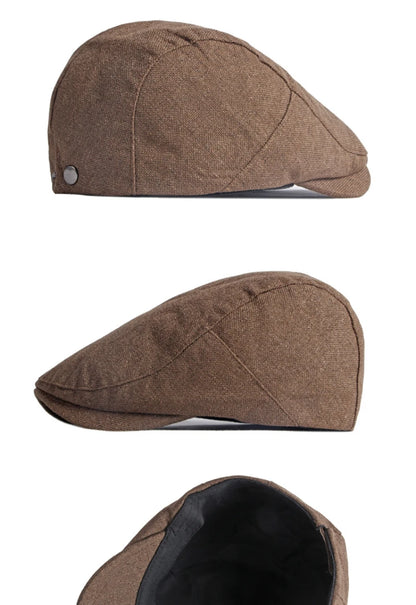 HT3668 Berets New Spring Summer Hat Caps for Men Women Cotton Linen Flat Cap Artist Painter Beret Hat Male Female Beret Cap