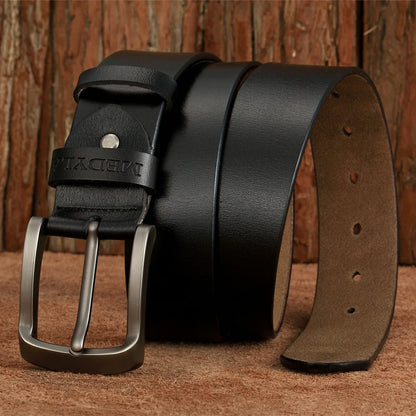 MEDYLA Men Belts Cow Leather Jeans Waistband Genuine Leather Male Belt Soft Alloy Pin Buckle Men's Belt
