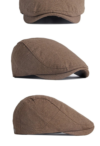 HT3668 Berets New Spring Summer Hat Caps for Men Women Cotton Linen Flat Cap Artist Painter Beret Hat Male Female Beret Cap