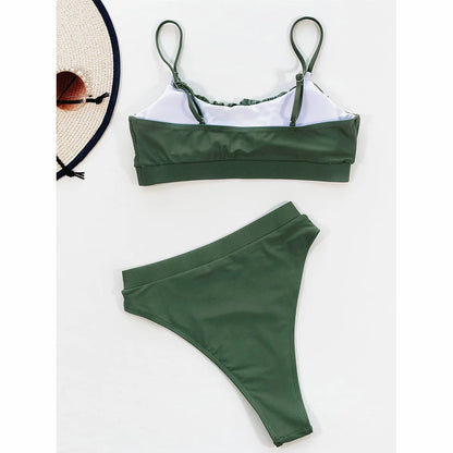Women Swimsuit Bikini High Waisted Swimming Suit Beachwear Swimsuit