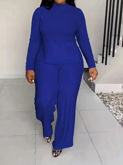 2 Piece Women Sets 2025 New Arrival Plus Size Spring Autumn Matching Sets Top And Pants Suits Outfits Oversized Clothing