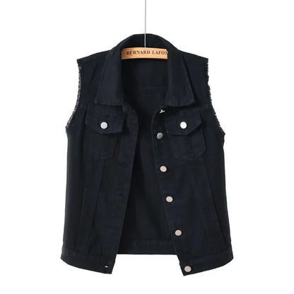 Streetwear  Denim Vest for Women