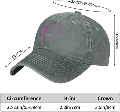 I'm A Survivor Heart Pink Ribbon Breast Cancer Awareness Unisex Baseball Cap