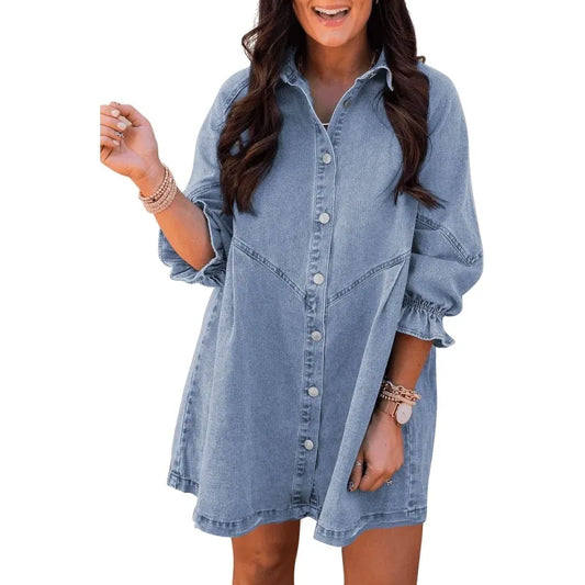 Women's Denim Shirt Dress