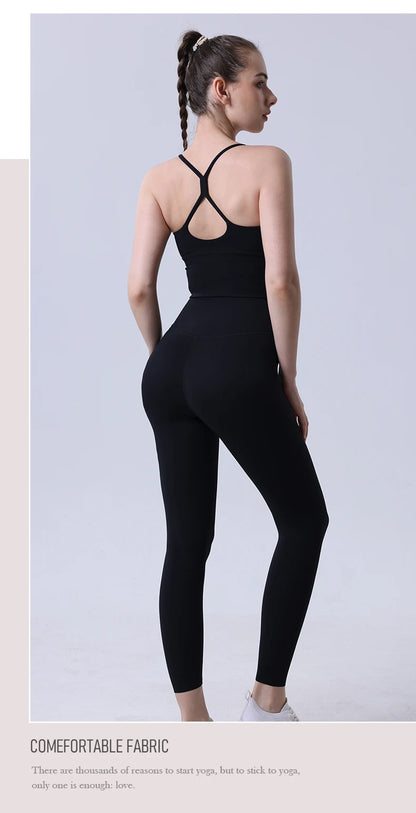 2 Piece Yoga Clothes Women's Tracksuit Athletic Wear Pilates Fitness Suit Gym Workout Push Up Clothes Sports Bra Leggings Suit