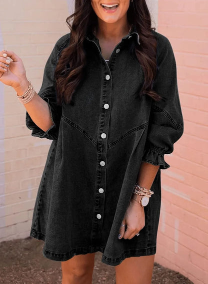 Women's Denim Shirt Dress