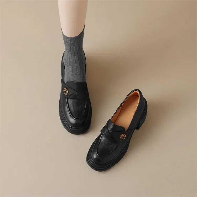 Women High Heel Causal Loafers