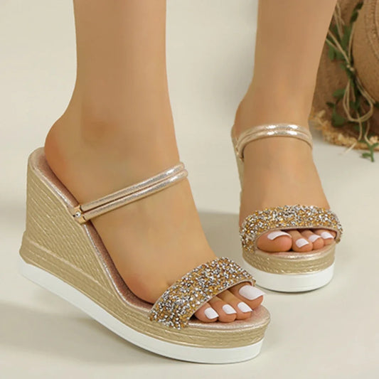 Summer Shoes for Women Wedges Sandals Women High Heels Sandals Slides Women Designers Shoes Platform Sandals Outdoor Slippers