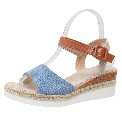 Summer Woman Sandals Shoes Soft Shoes Woman Elegant Sandals Woman Wedge Ladies Shoes Party Footwear Female Women Sandal