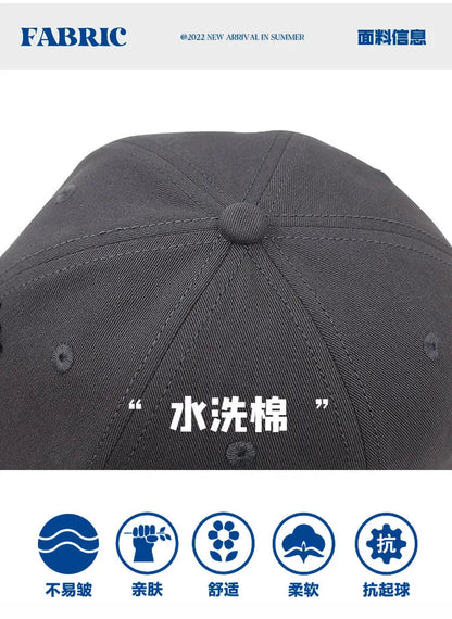 11 Colors Big Size Baseball Cap for Man and Woman Cotton Soft Top Snapback Hat Fashion Sun Cap 55-60cm 60-65cm