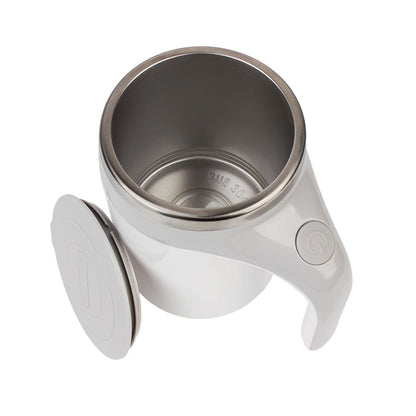 1pcs Automatic Self Stirring Magnetic Mug Stainless Steel Temperature Difference Coffee Mixing Cup Blender Mixer Thermal Cup