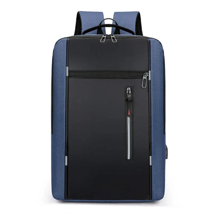 Waterproof Oxford Laptop Backpack for Men 15.6 Inch USB Charging Business Travel School Backpack High Capacity