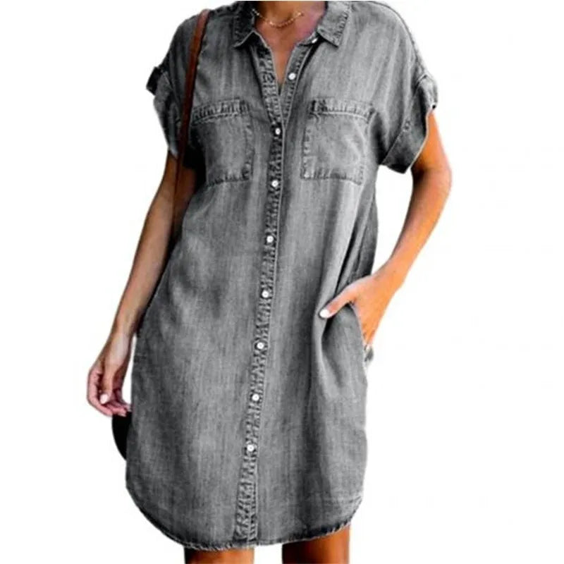 Women Denim Shirt Dresses