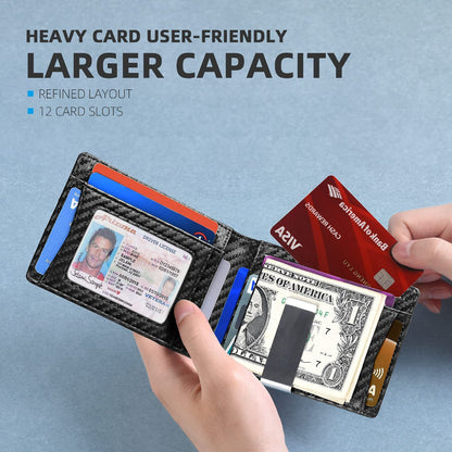 Rfid Microfier Leather Luxury Men Wallets Money Bag Slim Thin Man Card Holder Wallet for Men Short Purse Male Vallet Billfold