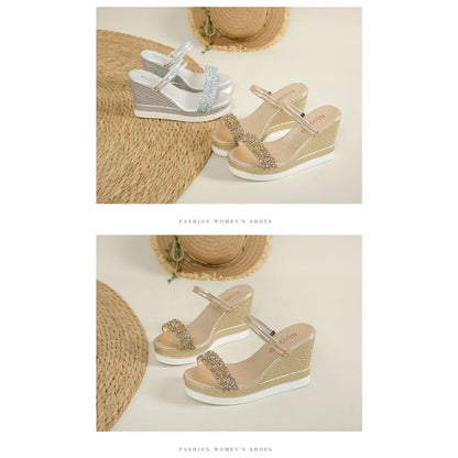 Summer Shoes for Women Wedges Sandals Women High Heels Sandals Slides Women Designers Shoes Platform Sandals Outdoor Slippers