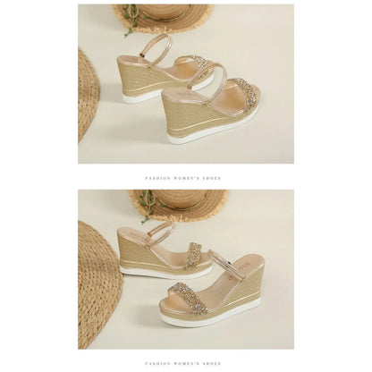 Summer Shoes for Women Wedges Sandals Women High Heels Sandals Slides Women Designers Shoes Platform Sandals Outdoor Slippers