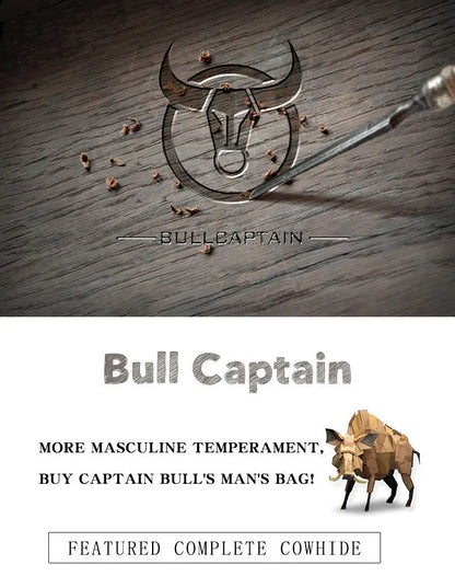 BULLCAPTAIN Genuine Leather Men's Key Card Bag High-quality Multi-function Key Box Car Key Chain Wallet Mini Card Bag Key Clip
