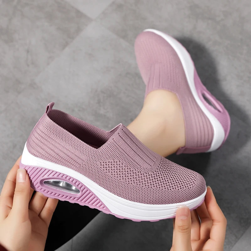 Women Walking Shoes Air Cushion Non Slip Orthopedic Shoes