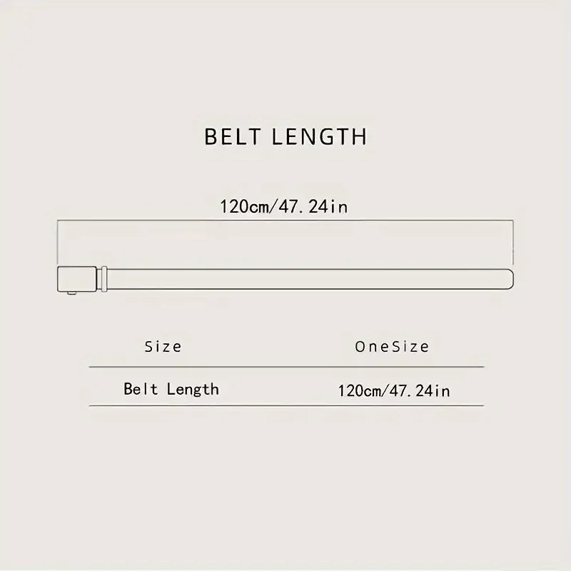 Stylish Men's PU Leather Belt - Fashion Belts for Daily Life, Leisure, Party, Festival, Work, and Business Automatic Buckle