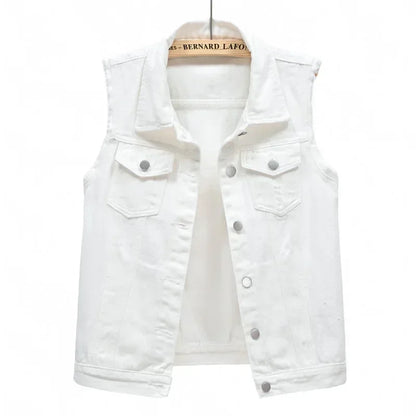 Streetwear  Denim Vest for Women