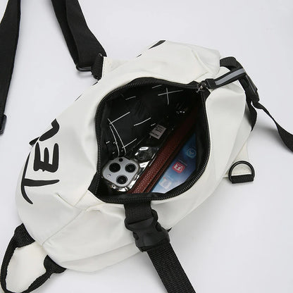 Fashionable Large-Capacity Crossbody Bag for Shopping and Travel Multifunctional Chest Bag