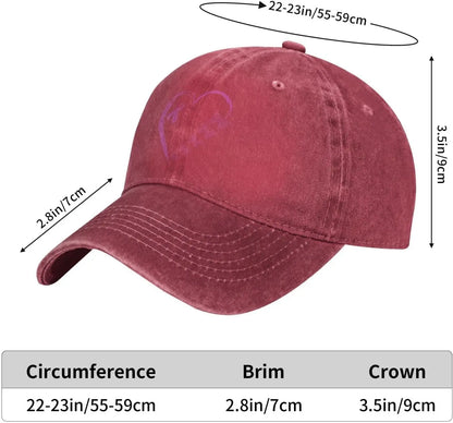 I'm A Survivor Heart Pink Ribbon Breast Cancer Awareness Unisex Baseball Cap