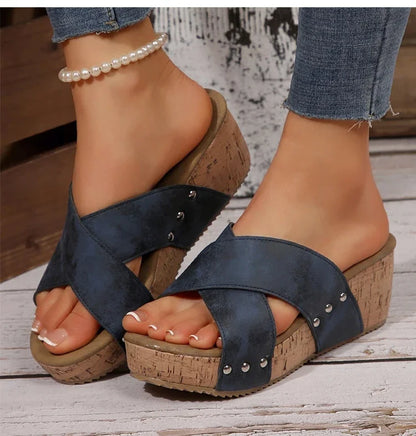 Women's High Heels Wedges Sandals