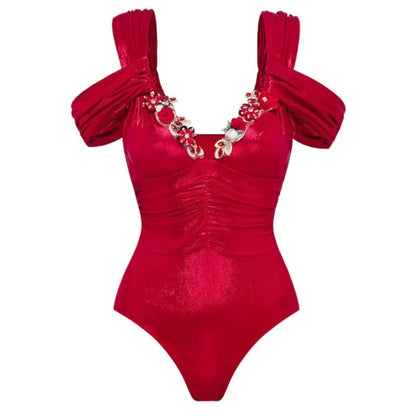 Bikini Bodysuit Swimwear Women Beachwear Holiday Bikini Cover Ups Outfits