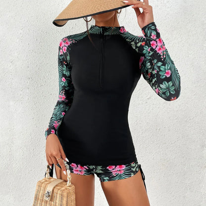 Female Swimwear Sports Surfing Tankini Set Beachwear