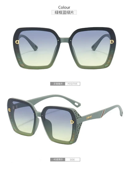 ‌‌2025 New Fashion D-Logo Square Sunglasses for Women Trendy Street Style Sun Glasses Unisex Outdoor UV400 Protection Goggles