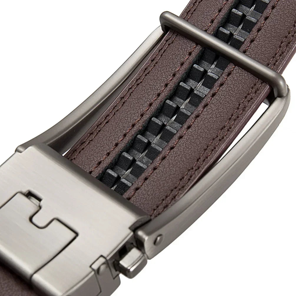 Genuine Leather Belts for Men Luxury Brand Designer Fashion Automatic Buckle Men's Jeans High Quality Waist Male Strap