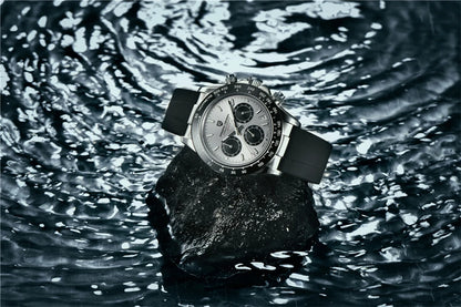 PAGANI DESIGN 40MM V2 Men Quartz Watches Sapphire Retro Chronograph Stainless Steel Waterproof Watch Men Relogio Masculino