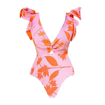 Women Swimsuit with Skirt Beachwear