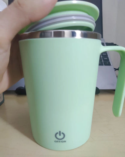 1pcs Automatic Self Stirring Magnetic Mug Stainless Steel Temperature Difference Coffee Mixing Cup Blender Mixer Thermal Cup