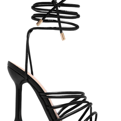 2022 New Summer Fashion High Heels Women Lacing Sexy Woman Pumps Gladiator Sandals Wedding Party Shoes on Heels Big Size 35-43