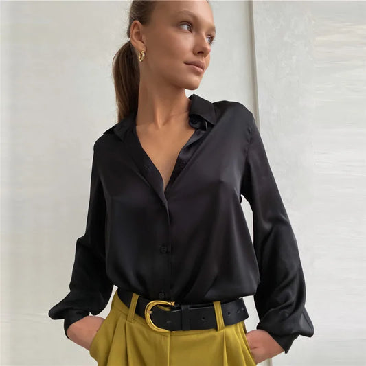 Women's Long-sleeved Elegant Shirt