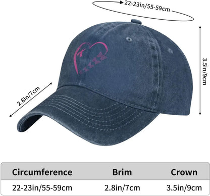 I'm A Survivor Heart Pink Ribbon Breast Cancer Awareness Unisex Baseball Cap