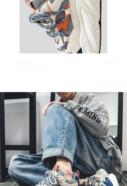 2024 Autumn Men Shoes Fashion Chunky Sneakers Height Increasing Casual Shoes Male Trainers Sports Shoes Zapatos Hombre