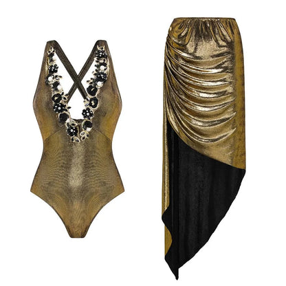 Bikini Bodysuit Swimwear Women Beachwear Holiday Bikini Cover Ups Outfits