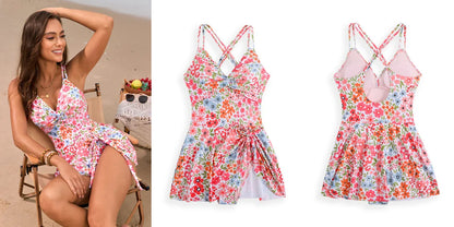 Women Swimwear Backless Beach Beach Dress